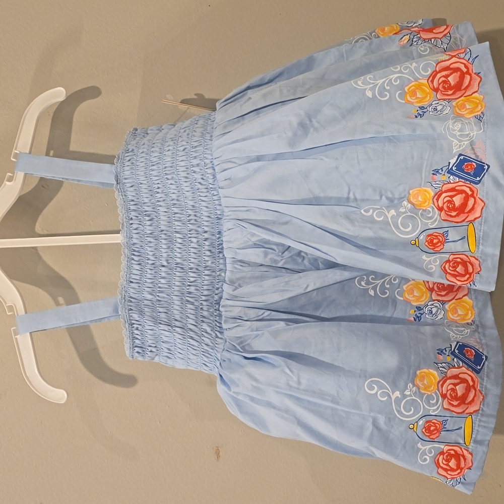 Tutu Couture Disney Collection Beauty And The Beast Smocked Dress Size 24 Months - Picture 2 of 10